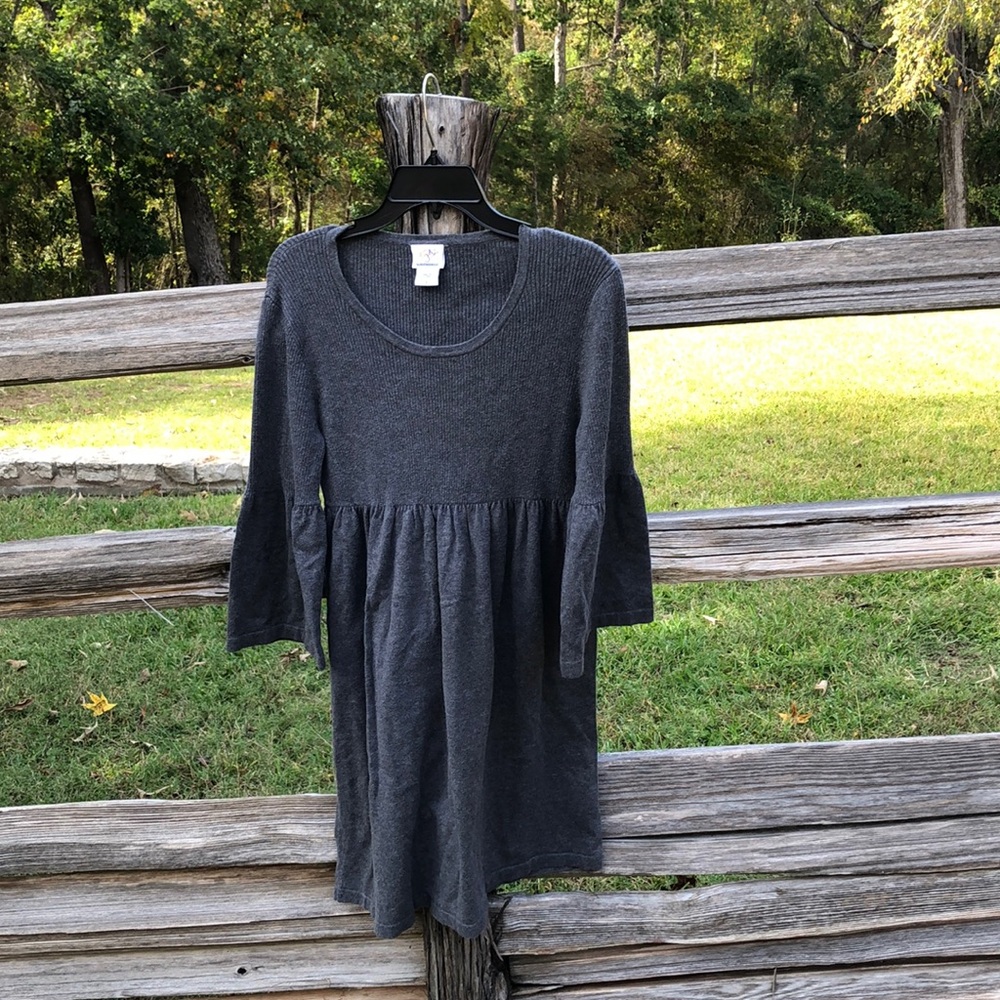 Oh Baby by motherhood Gray Sweater Dress Size Large